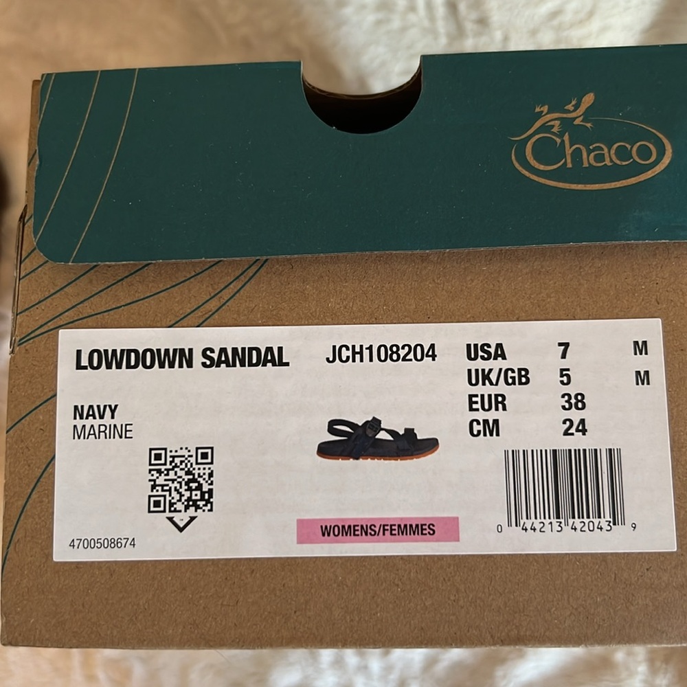 Chaco Navy Lowdown Sandals - Picture 4 of 4